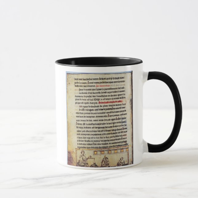 Caneca Miniatura inglesa, "Medica", ilustrando um apoth (Direita)