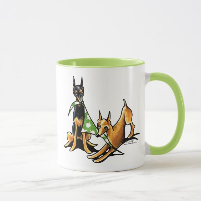 Caneca Miniatura Pinscher n Maçãs (Direita)