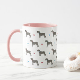Caneca Miniatura Schnauzer e Coração