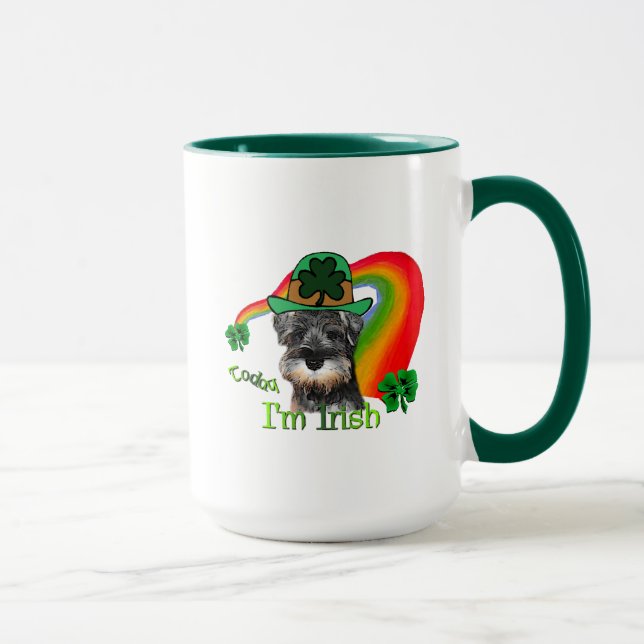 Caneca Miniatura Schnauzer St Patricks (Direita)