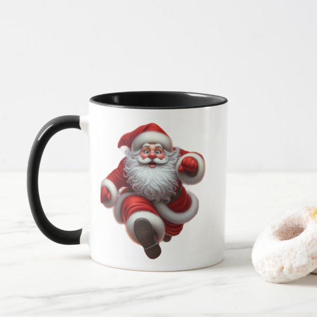 Caneca Minimal Christmas Mug | Line Art Tree | KaliraArts (Com Donut)