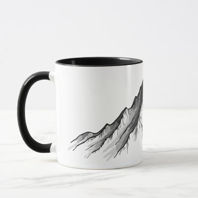 Caneca Minimal Line Mountain (Esquerda)