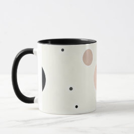 Caneca Minimal Winter Dot Pattern, Soft Cozy Neutrals