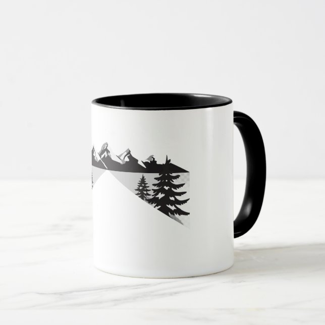 Caneca Minimal Winter Landscape Design (Frente Esquerda)