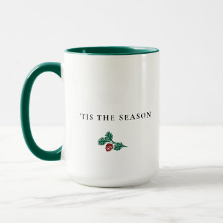 Caneca Minimalist Pine Branch Christmas – ’Tis The Season