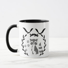 Caneca Minimalist Raccoon Graphic