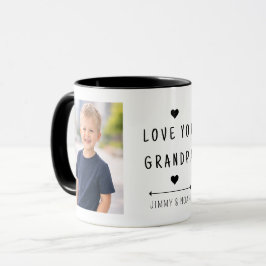 Caneca Minimalista Amor Você Vô Personalizada 2 Fo