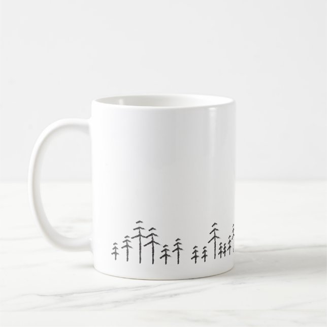 Caneca minimalista de Treescape (Esquerda)