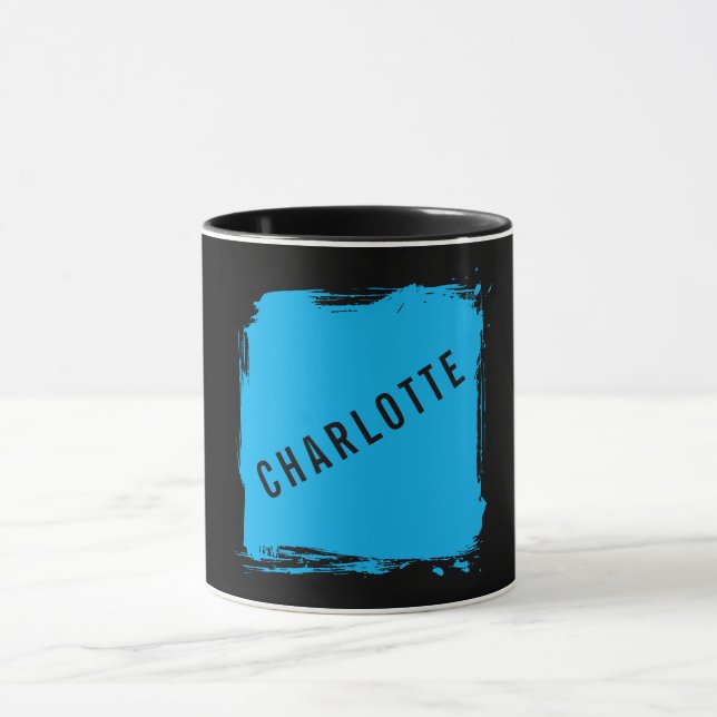 Caneca Minimalista Elegante Clássico Profissional Nome Pr (Centro)