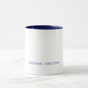 Caneca Minimalista Moderno Simples Simples Nome Próprio