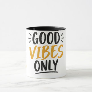 Caneca Minimalista Vibrações Positivas Modernas