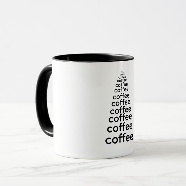 Caneca Minimalistic Black Coffee Tree Mug (Frente Esquerda)