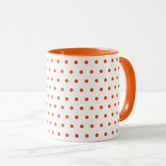 Caneca Mínimo Simples de Limpeza de Bolinhas Laranja Bran (Frente Esquerda)