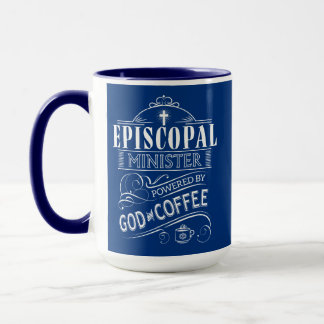 Caneca Ministro episcopal, psto pelo deus e pelo café