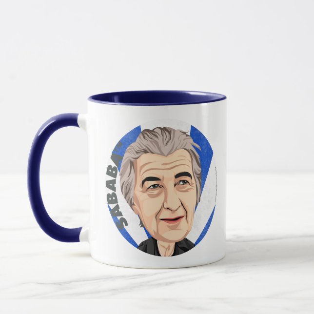 Caneca Ministro israelita de SABABA™ Golda Meir primeiro (Esquerda)