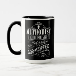 Caneca Ministro metodista da juventude, psto pelo deus &