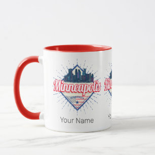 Caneca Minneapolis Minnesota USA Skyline Estados Unidos