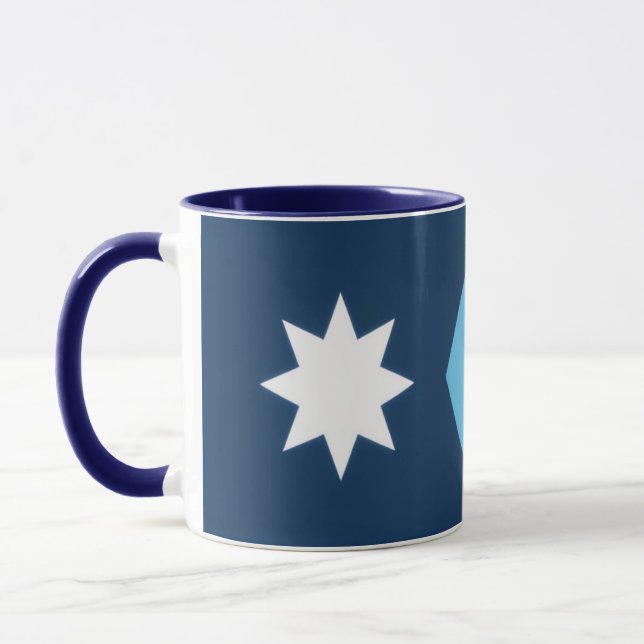 Caneca Minnesota Nova Bandeira do Estado Estrela do Norte (Esquerda)