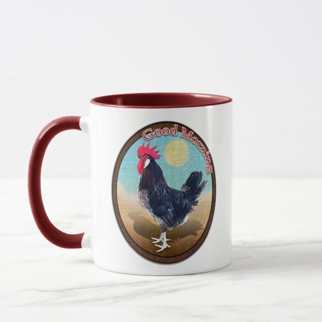 Caneca Minorca Rooster Boa Manhã Vintage Oval (Esquerda)
