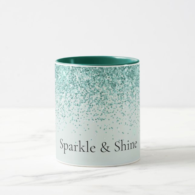 Caneca Mint Glitter Sparkle (Centro)