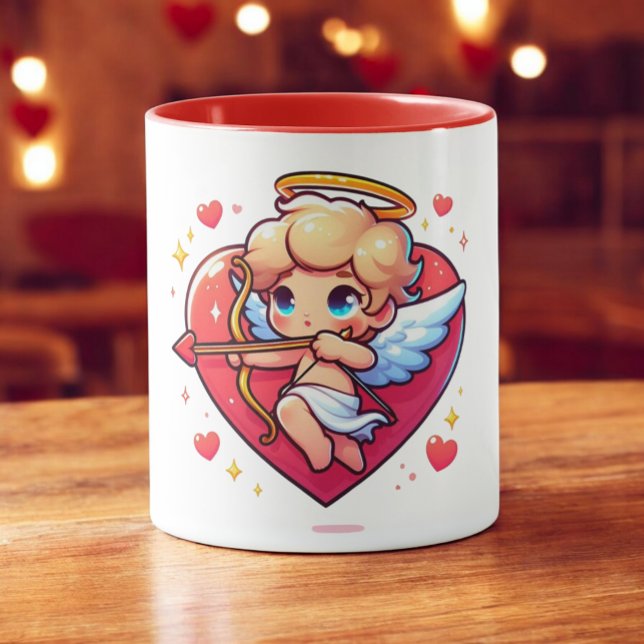 Caneca Mira de Cupido, o Querubim Adorável (Criador carregado)