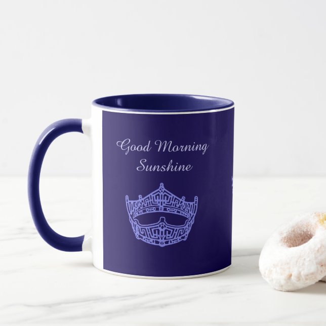 Caneca Miss America Bom Dia Coroa Sol (Com Donut)