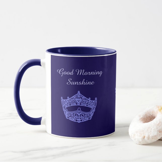 Caneca Miss America Bom Dia Sol Coroa (Com Donut)