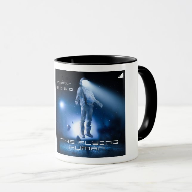 Caneca Missão 2060 - Humanos Voadores (Frente Esquerda)