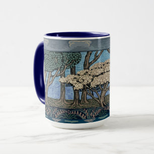 Caneca Missão, Artes e Ofícios Árvore de Maio por Walter