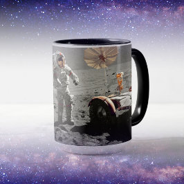 Caneca Missão de pouso lunar Apollo 17 da NASA, 1972