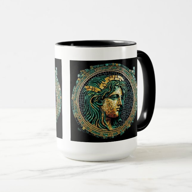 Caneca Mistério grego antigo Combo Mug, 15 oz (Frente Esquerda)