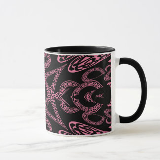 Caneca Mistério rosa Monograma gótico K