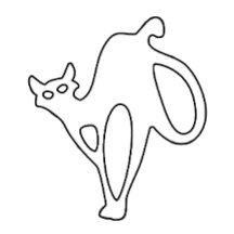 Mística Cat A Expressão Negrito de Elegância