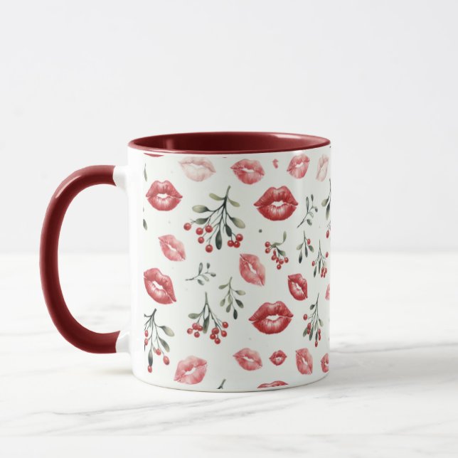 Caneca Mistletoe Kisses (Esquerda)