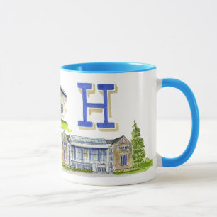 Caneca Mistura da faculdade de Hamilton das construções