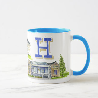 Caneca Mistura da faculdade de Hamilton das construções