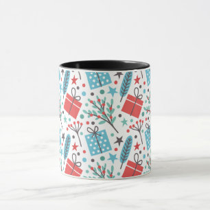 Caneca Mistura de Natal e Padrão de Oferta