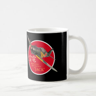 Caneca "Mitsubishi J2M Raiden " Jack " da arte da