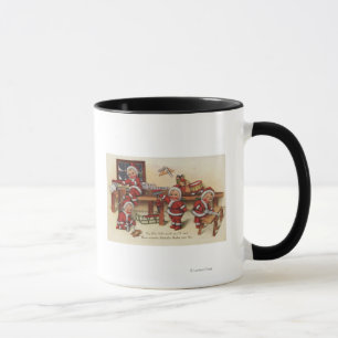 Caneca Miúdos de GreetingLittle do Natal na bancada