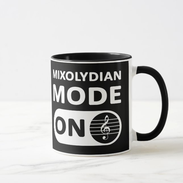 Caneca Mixolydian Music Mode On - Mug (Direita)