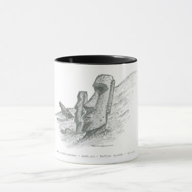 Caneca Moai, Ilha da Páscoa, Chile (Centro)