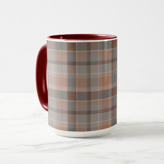 Caneca Mocha mousse e cinza (Frente Esquerda)