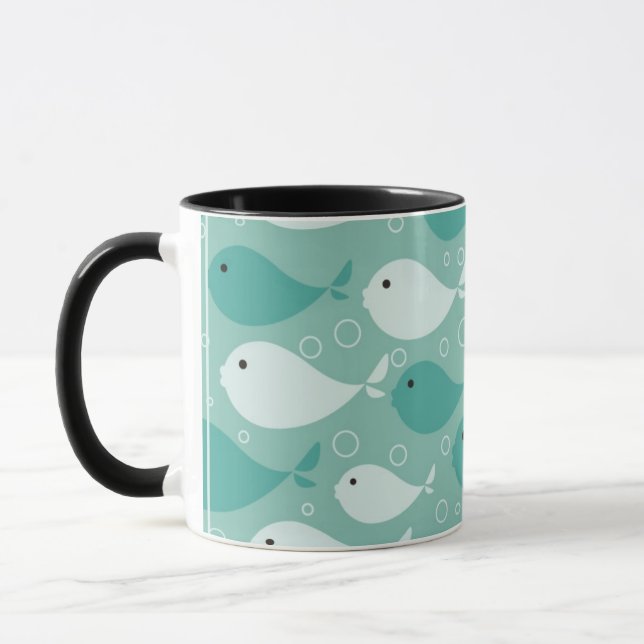 Caneca modele com peixes 2 (Esquerda)
