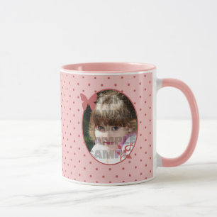 Caneca Modelo de Foto Rosa Personalizado