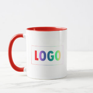 Caneca Modelo de logotipo personalizado simples para empr