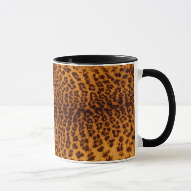 Caneca Modelo manchado preto da textura da pele do (Direita)