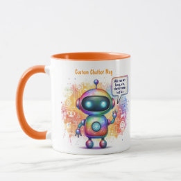 Caneca Modelos de Cartoon de Memórias do Chatbot de cria