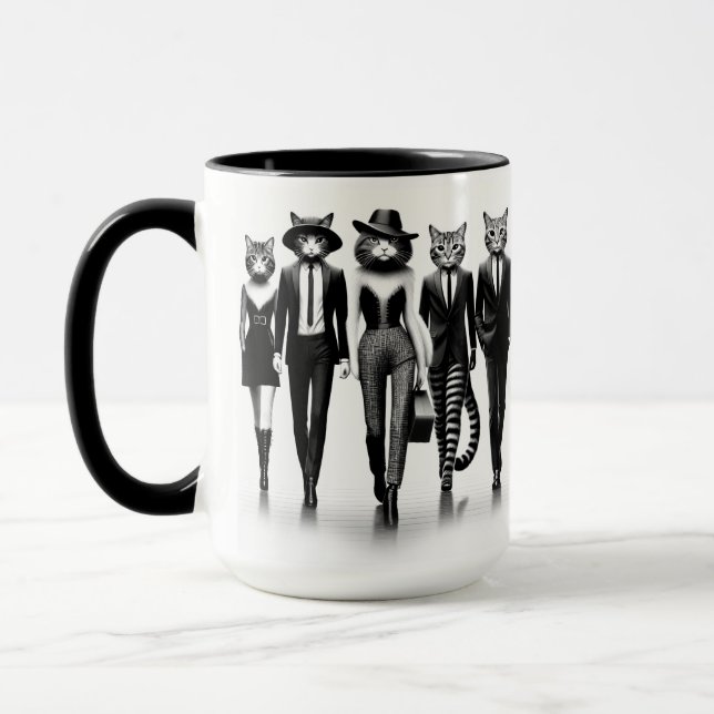 Caneca Modelos de Pista Hep Cat Andando pela Pista (Esquerda)