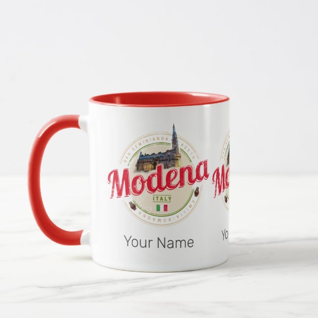 Caneca Modena Emilia-Romagna Balsâmico Itália Souvenir (Esquerda)