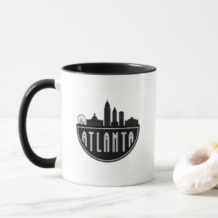 Caneca Modern Atlanta Georgia Estilizou Skyline